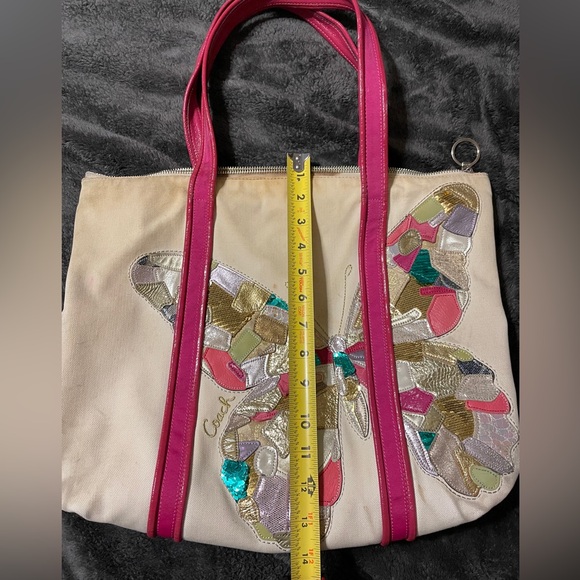 Coach Limited Edition Poppy Butterfly Bag - Picture 13 of 13